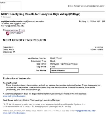 VoltageTestMDR1 Genotyping Results for Honeytree High Voltage(Voltage).pdf